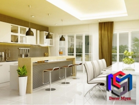 Nội Thất Nhà Bếp Gỗ  Trắng