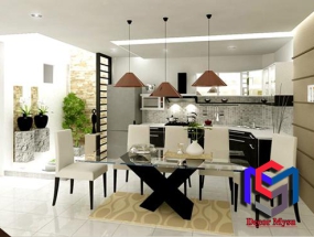 Nội Thất Nhà Bếp Có Sofa