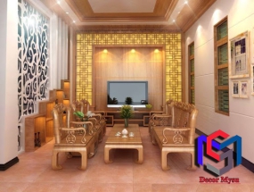 Nội Thất Phòng Khách Gỗ Đơn Giản